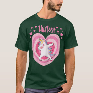 13 Jahre Niedliches Einhorn Geburtstagskind 13. Ge T-Shirt