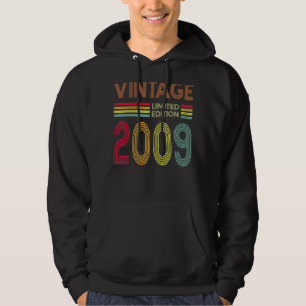13 Jahre Vintag 2009 13. Geburtstag Hoodie