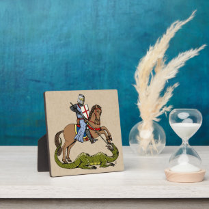 13. Jahrhundert Saint George Fotoplatte