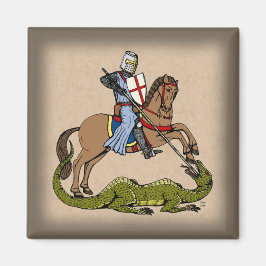 13. Jahrhundert Saint George und der Drache Magnet