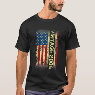 13-jährig Vintage 2009 Amerikanische Flagge 13. G T-Shirt