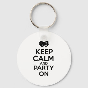 13. jährige Geburtstagsentwürfe Schlüsselanhänger