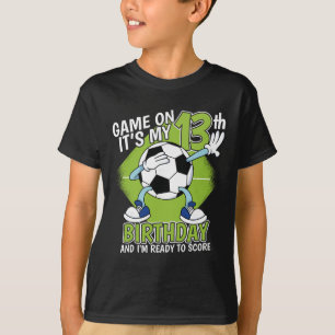 13-jähriger Fußballspieler Junge 13. Geburtstag Fu T-Shirt