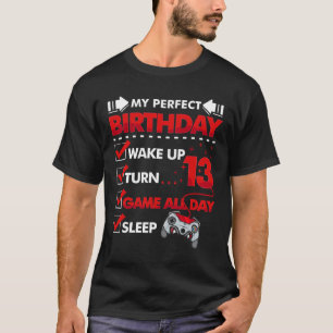13-jähriger Gamer Boy 13. Perfect Birthday Gaming T-Shirt