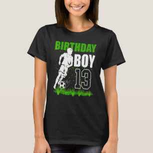 13-jähriges Fußball-Geburtstagsfeier-Thema 13. für T-Shirt