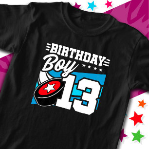 13-jähriges Hockey Party Thema 13. Geburtstag Jung T-Shirt