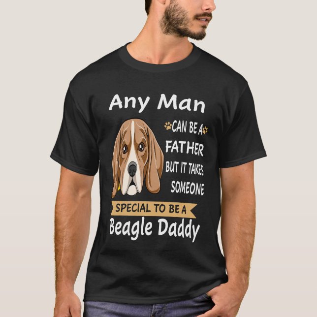 13 Jeder Mann Beagle Daddy T-Shirt (Vorderseite)