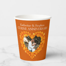 13. Jubiläum Hochzeit Foto Pappbecher