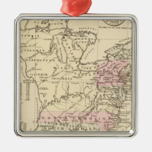 13 Kolonien 1776 Silbernes Ornament