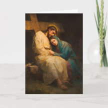 13. Kreuzwegstation - Jesus wird vom Kreuz abgenom