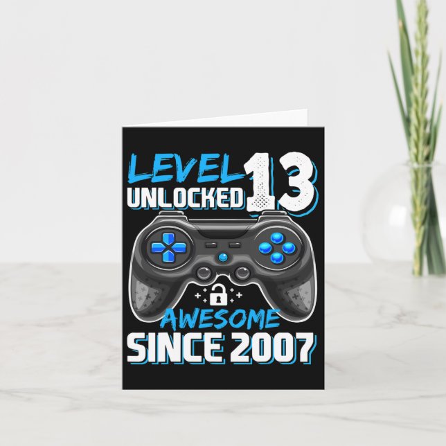 13 Phantastisches 2007 Videospiel 13. Geburtstag Karte (Vorderseite)