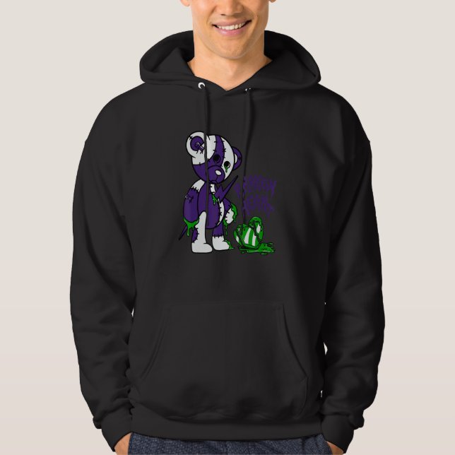 13 Retro Court Purple Match Number 23 Drip Broken  Hoodie (Vorderseite)