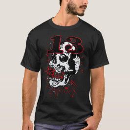 13 Serie Totenkopf Tattoo Crane Hipster Skulls T-Shirt