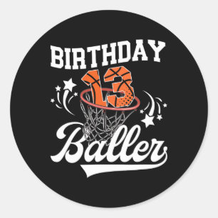 13. Sketll Geburtstag Dreizehn Jahre alte Sketll S Runder Aufkleber