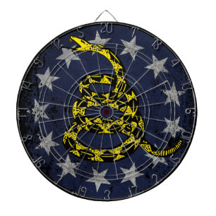 13-Sterne-Amerikanische Flagge und Schlange Dartscheibe