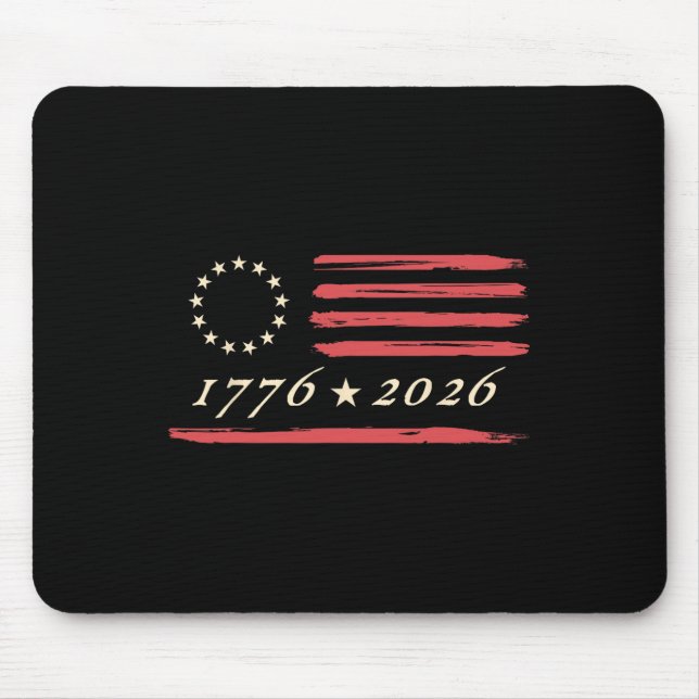 13-Sterne Betsy Ross American Flag 4. Juli Di Mousepad (Vorne)