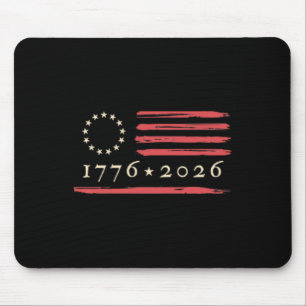13-Sterne Betsy Ross Flagge 4. Juli 1776 Vintage D Mousepad