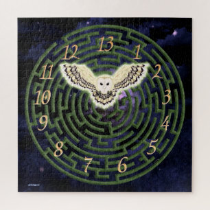 13 Stunden Maze and Owl Fantasy Kunst Puzzle