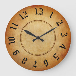 13-Stunden-Uhr Große Wanduhr