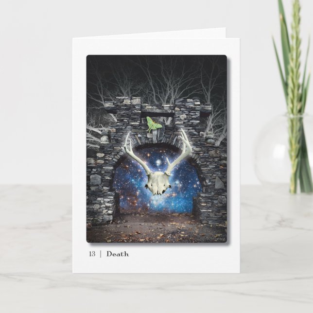 13 Tarot-Grußkarte für den Tod Karte (Vorderseite)
