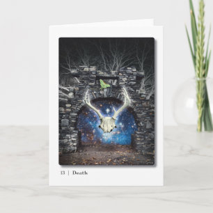 13 Tarot-Grußkarte für den Tod Karte