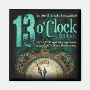 13 Uhr-extravaganter Logo-Magnet Magnet