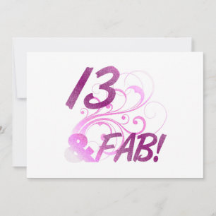 13 und ein toller Geburtstag Karte