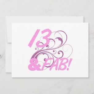 13 und ein toller Geburtstag Karte