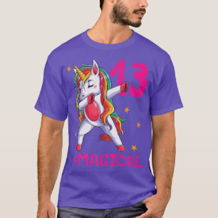 13 und Magische Mädchen 13. Geburtstag Einhorn 13 T-Shirt
