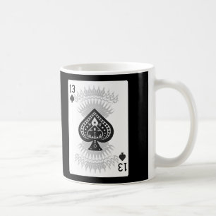 13 von Spaten: Poker-Karte: Kaffee-Tasse: Tasse
