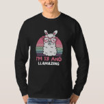 13 Years Old Bday Llamazing 13th Birthday Llama T-Shirt<br><div class="desc">Retro Vintage Style Birthday Gift Design Perfect To Pair With Shorts,  Leggings Or Jeans For A Casual Yet Trendy Look. Humorous Funny Humor Birthday Gift Outfit For Family Member,  Loved One Or Yourself. Matches Loads Of Clothes. GET YOURS TODAY!</div>