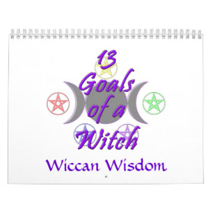 13 Ziele u. Wiccan Klugheits-Kalender Kalender