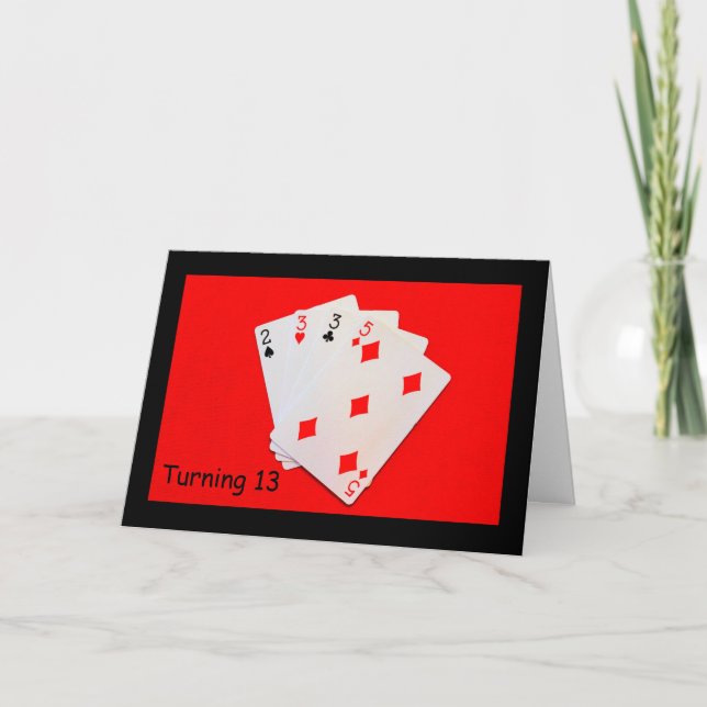 13 zu drehen ist ein großes Geschäft! Karte (Vorderseite)