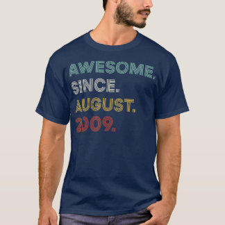 13th Birthday 13 Year Old  Awesome Since August 20 T-Shirt