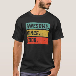 13th Birthday Awesome Since 2009 13 Years Old T-Shirt