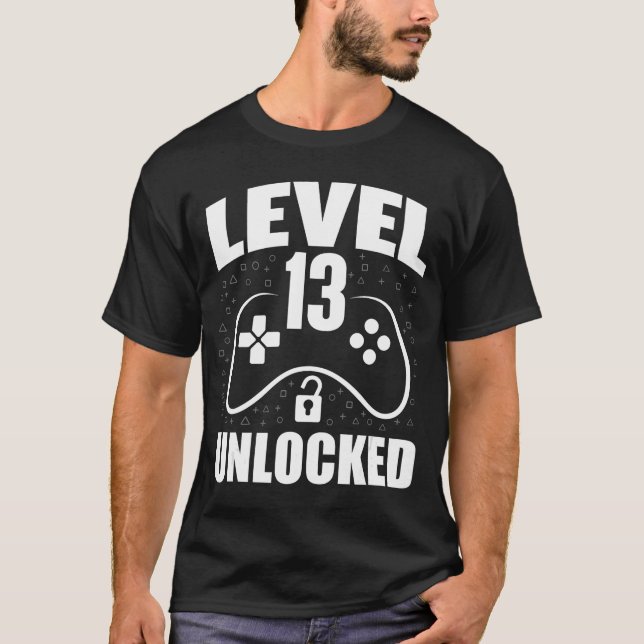13th Birthday Gaming Gamer 13 Years Old Bday funny T-Shirt (Vorderseite)