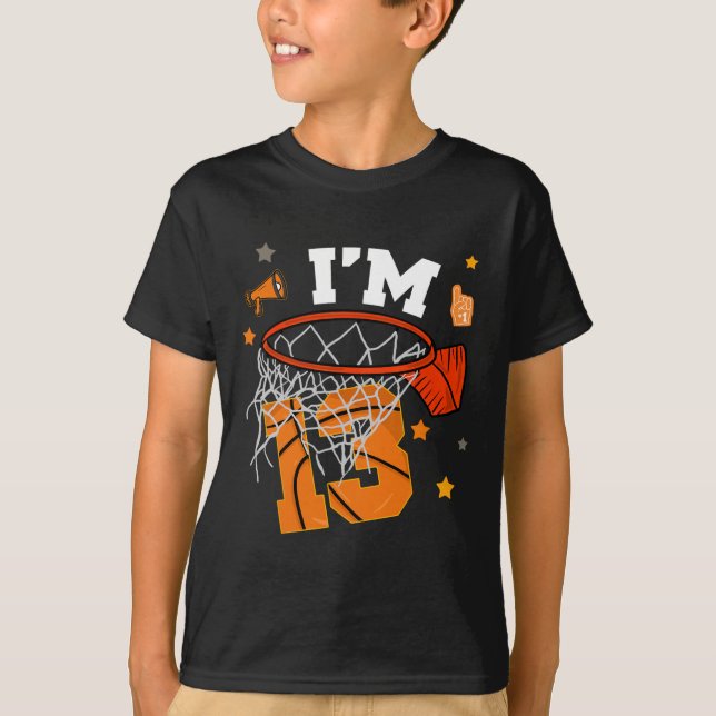 13th Birthday Sketll Boy 13 Yr Old Thirteen Years  T-Shirt (Vorderseite)