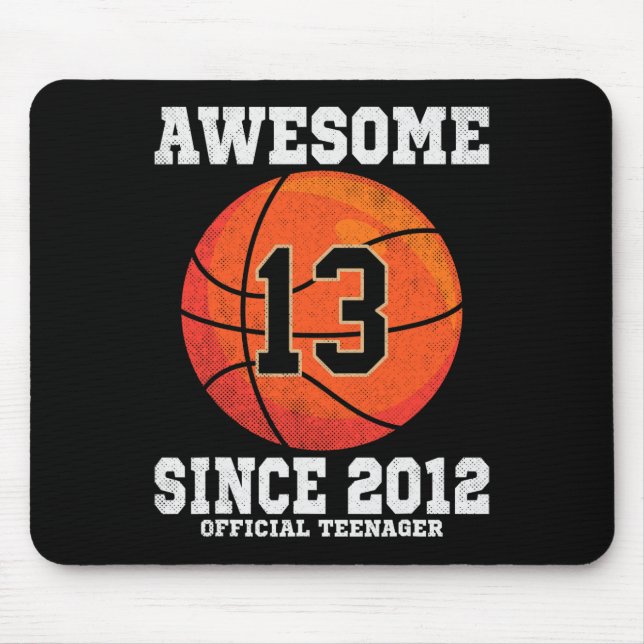 13th Birthday Sketll Fan 13 Years Old Official Tee Mousepad (Vorne)