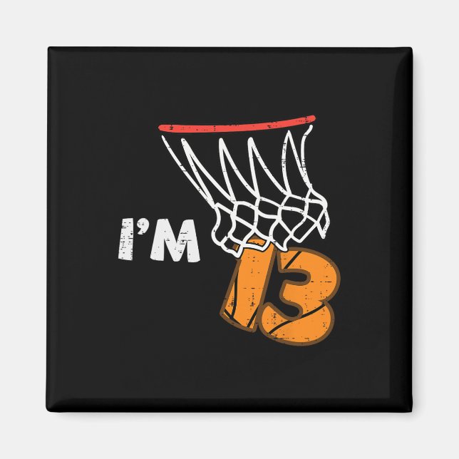 13th Birthday Sketll Im 13 Thirteen Year Old Bday  Magnet (Vorne)