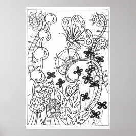 13x19 Farbposter-Schmetterling Poster