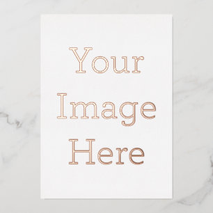 13x24 cm Einladungen Rosegold selbst gestalten