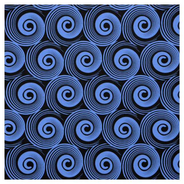 140216 Spirals - Baby Blue on Black Stoff (Muster)