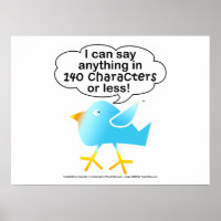 140 Zeichen - Poster & Wall Art