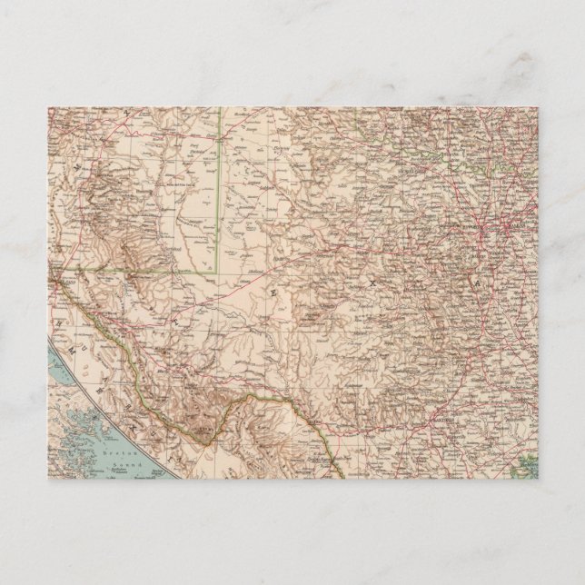 14344 NM, Okla, Tex Postkarte (Vorderseite)