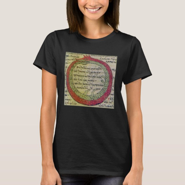 1478 symbol of the old alchemist Ouroboros T-Shirt (Vorderseite)