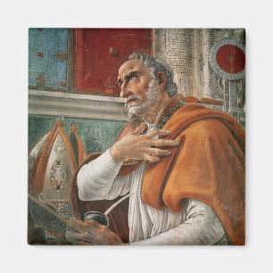 1480, St. Augustine in seiner Zelle Magnet