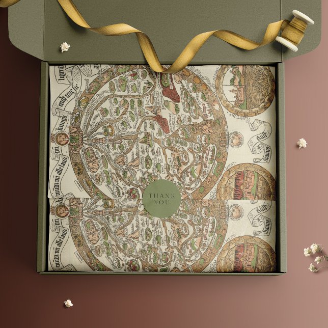 1480 Woodcut World Map Tissue Paper Seidenpapier (Von Creator hochgeladen)