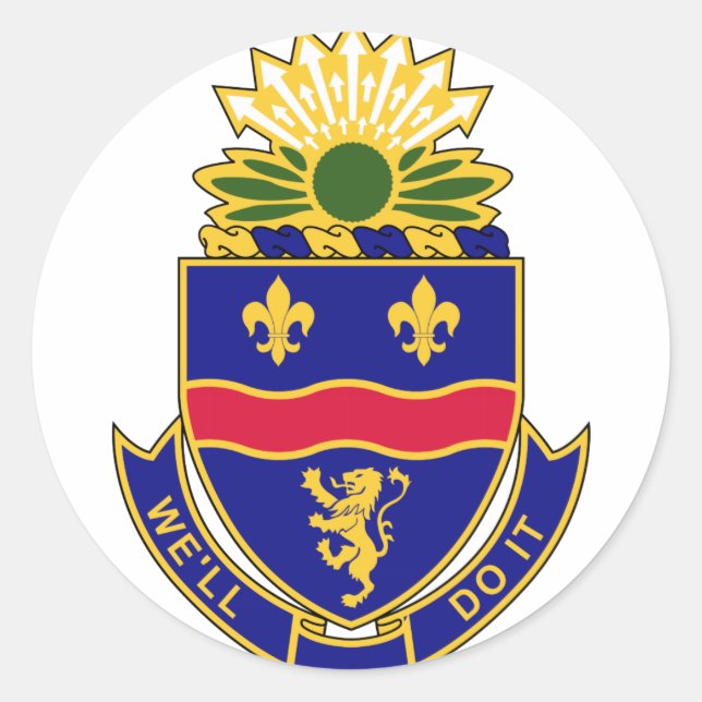 148. Infanterie-Regiment - Wir machen es Runder Aufkleber (Vorderseite)