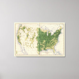 149 Pferde, Maultiere, asses/sq Meile Leinwanddruck