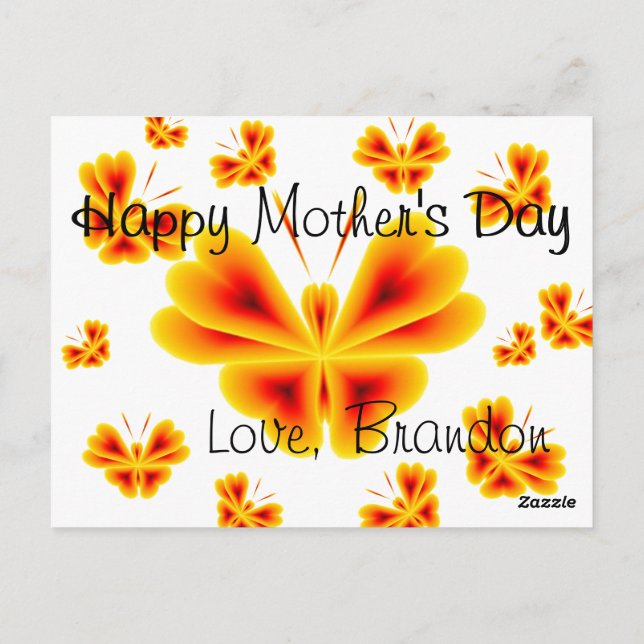 14.05.06.08 POSTCARD-BUTTERFLIES POSTKARTE (Rückseite)